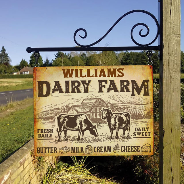 Customized Farm Sign, Butter Milk Cream Cheese