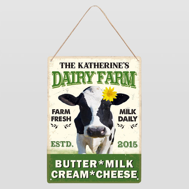 Customized Farm Sign, Dairy Farm, Farm Fresh Milk Daily