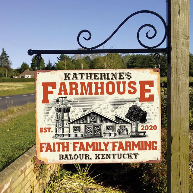 Customized Farm Sign, Faith Family Farming
