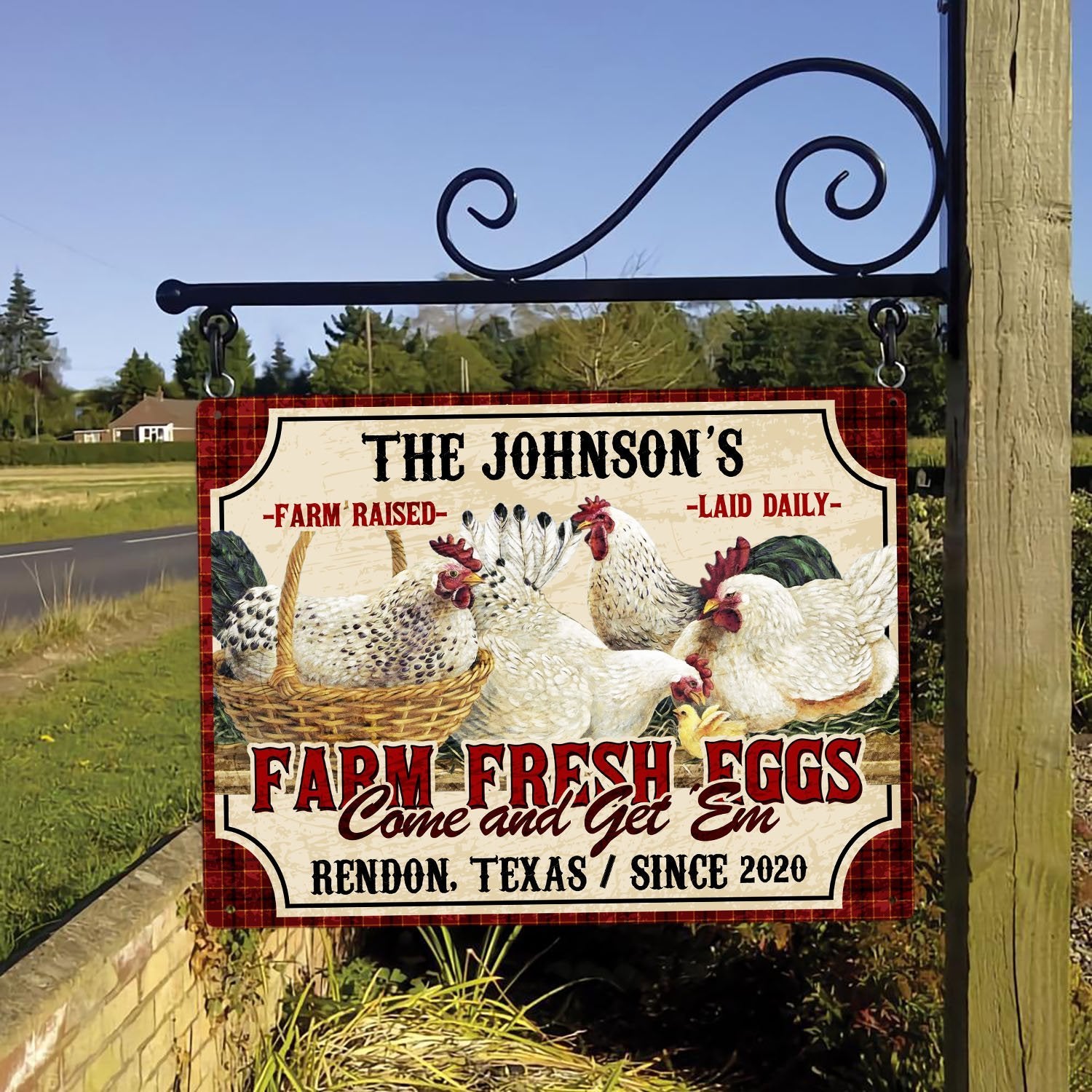 Customized Farm Sign, Farm Fresh Eggs, Come And Get Em