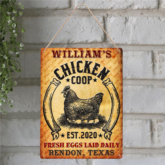 Customized Farm Sign, Fresh Egg Laid Daily