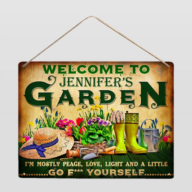 Customized Garden Sign, Custom Family Name