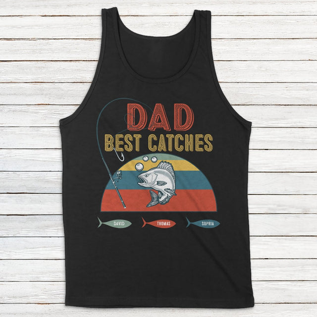 Dad Best Catches Personalized Shirt