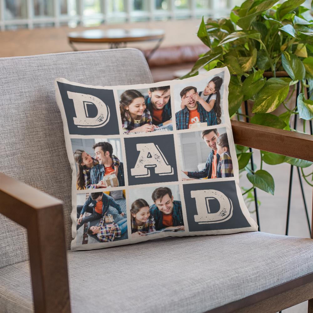 Dad, Custom Photo Pillow