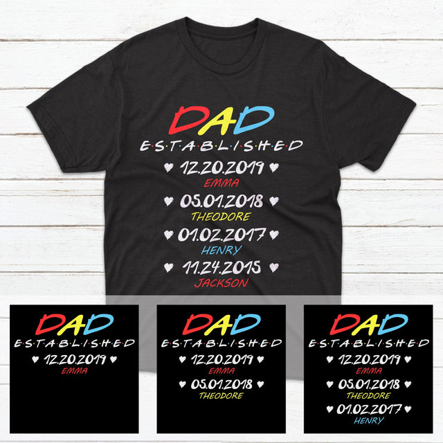 Dad Established Personalized Shirt