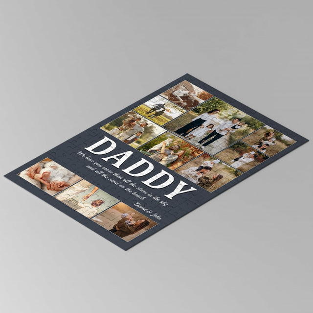 Daddy, Custom Photo, Personalized Text Jigsaw Puzzles