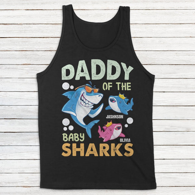 Daddy Of The Baby Sharks Personalized Shirt