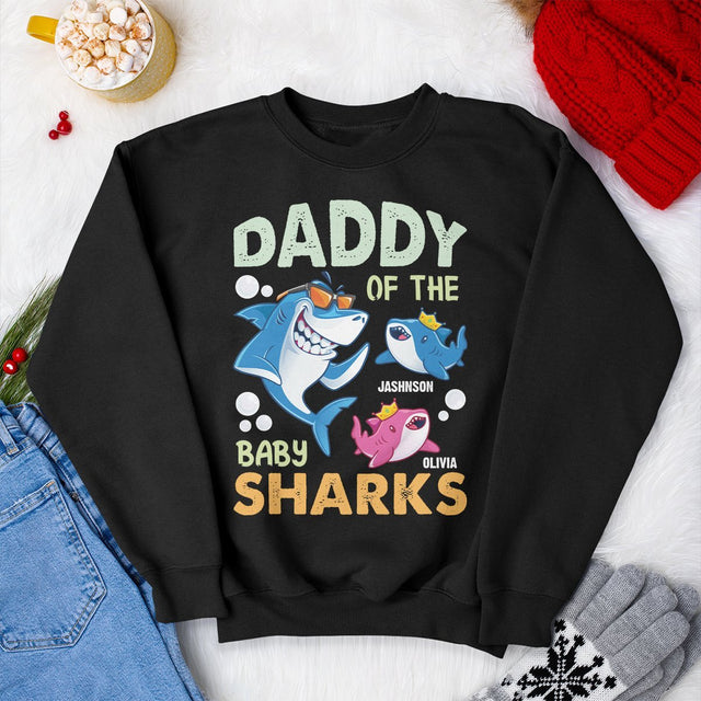 Daddy Of The Baby Sharks Personalized Shirt