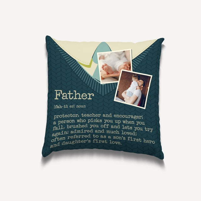 Father, Custom Photo, Pillow