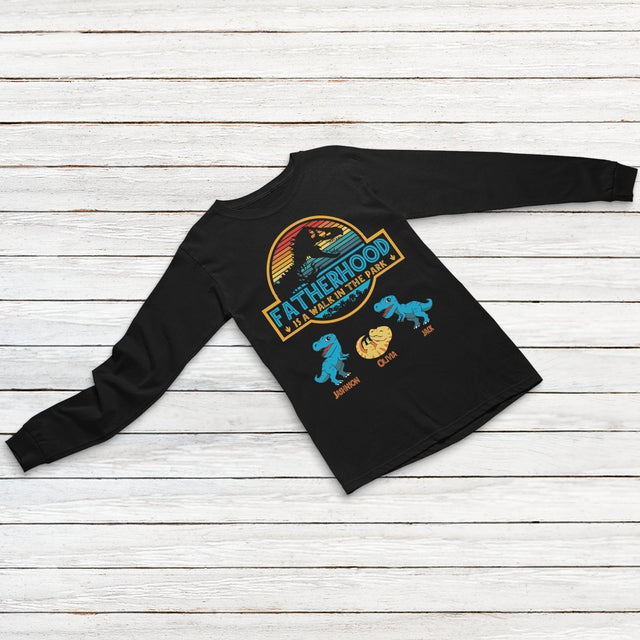 Fatherhood Is A Walk In The Park Personalized Shirt