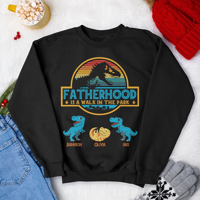 Fatherhood Is A Walk In The Park Personalized Shirt