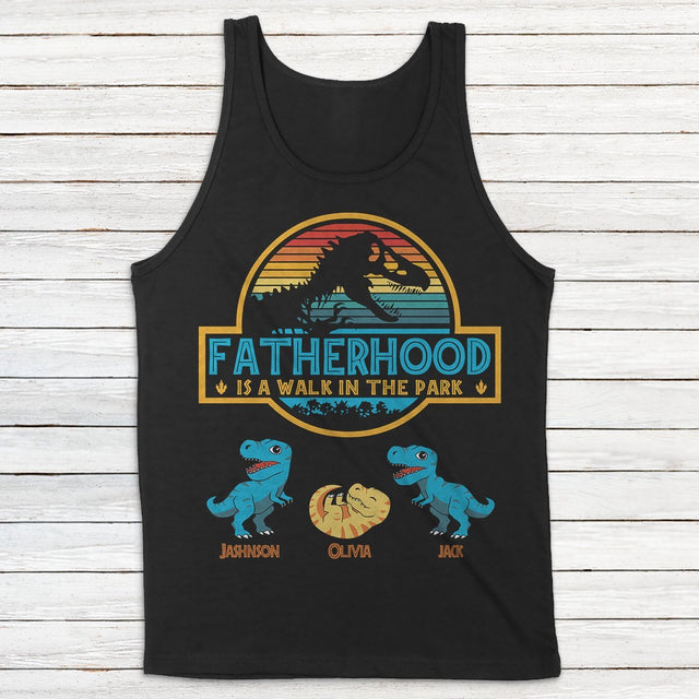 Fatherhood Is A Walk In The Park Personalized Shirt