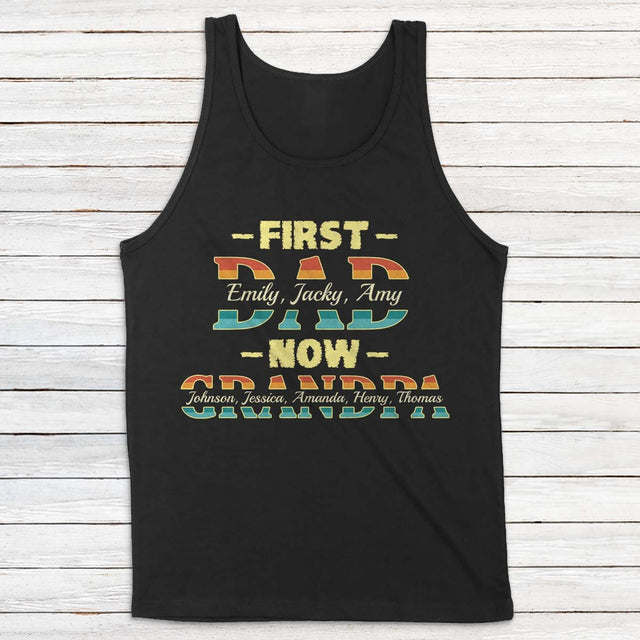 First Dad, Now Grandpa Personalized Shirt