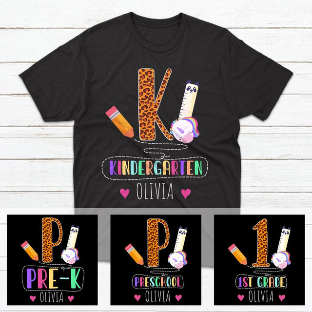 First Day Of School, Custom Name Shirt For Kids