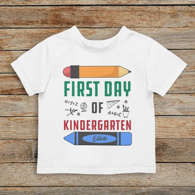 First Day Of School Shirt, Personalized Name, Shirt For Kids
