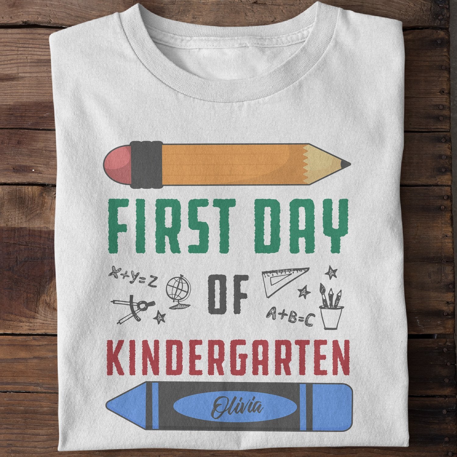 First Day Of School Shirt, Personalized Name, Shirt For Kids