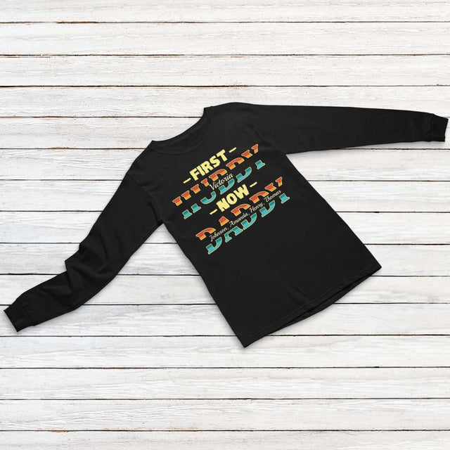 First Hubby, Now Daddy Personalized Shirt