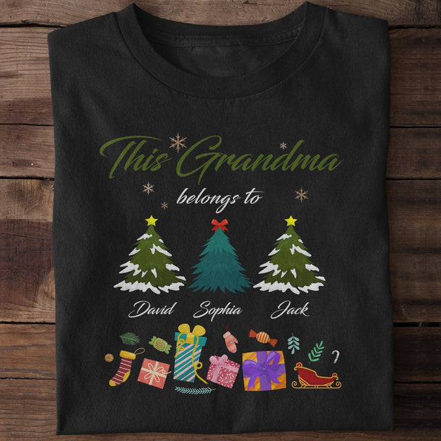 Grandma Belong Christmas Tree Personalized Shirt