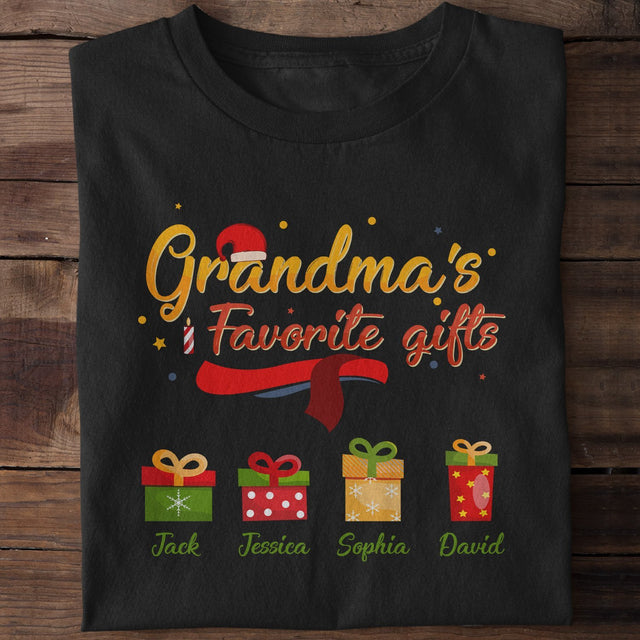 Grandma Favorite Gifts Personalized Shirt