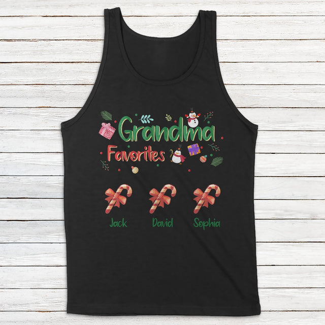 Grandma Favorites Candy Personalized Shirt