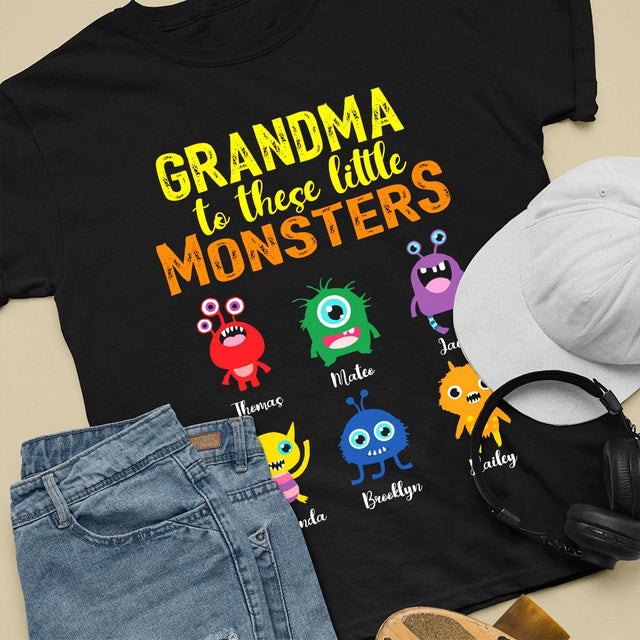 Grandma Little Monsters Personalized Shirt