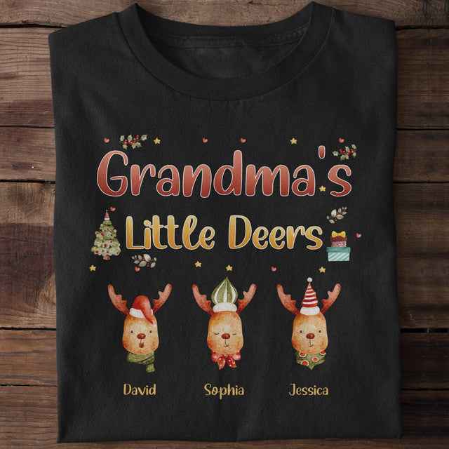 Grandma's Little Deers Personalized Shirt