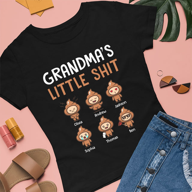 Grandma's Little Shit Personalized Shirt