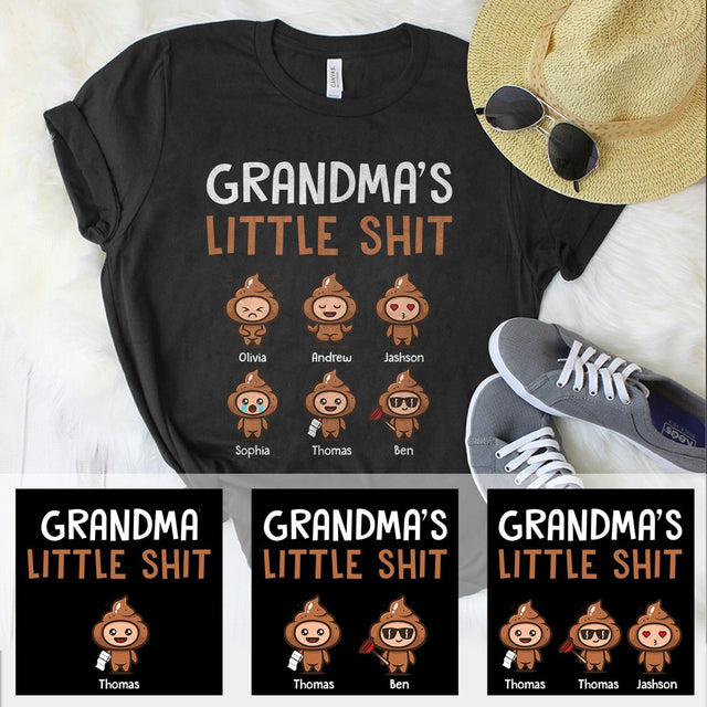 Grandma's Little Shit Personalized Shirt