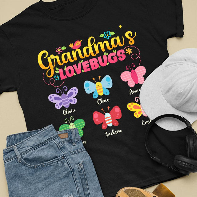 Grandma's Love Bugs Personalized Shirt