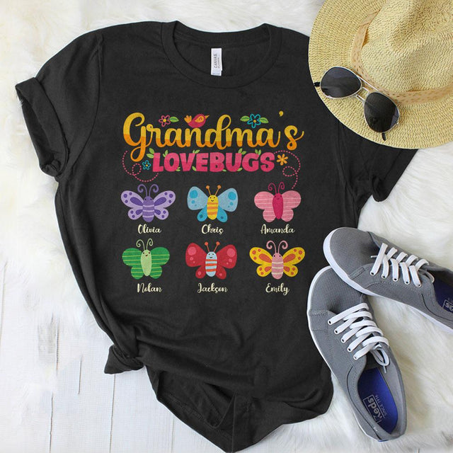Grandma's Love Bugs Personalized Shirt
