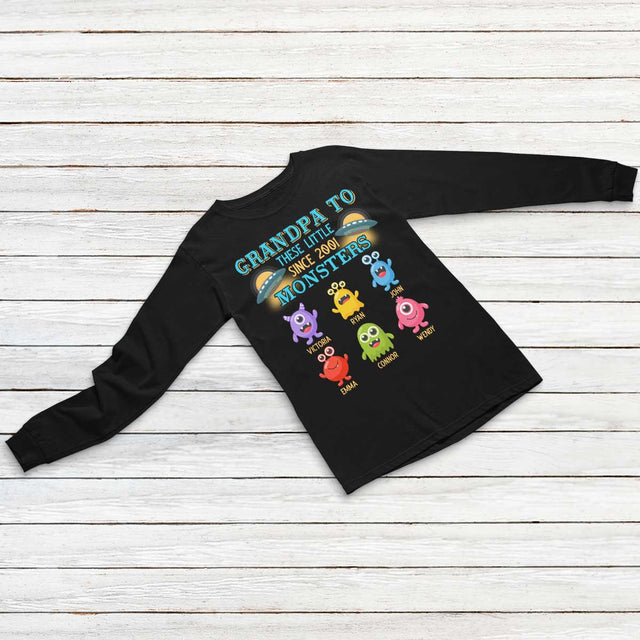 Grandpa To Little Monsters Personalized Shirt