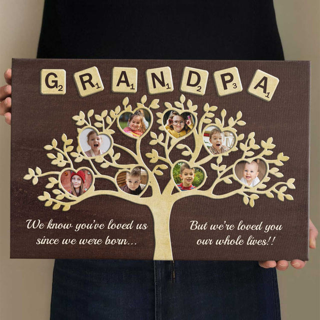 Grandpa Tree - Custom Photo, Canvas