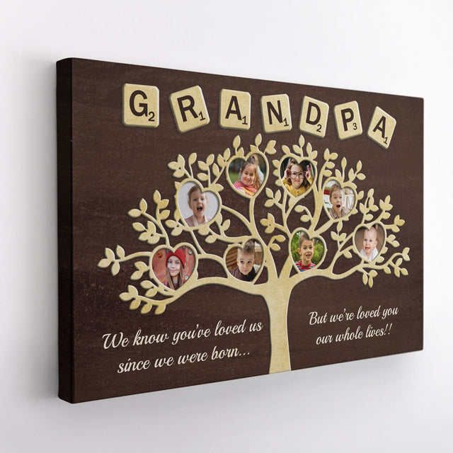 Grandpa Tree - Custom Photo, Canvas