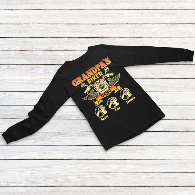 Grandpa's Biker Gang Personalized Shirt
