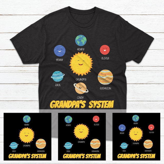 Grandpa's System Personalized Shirt