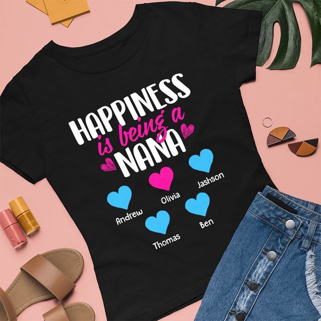 Happiness Is Being A Nana Personalized Shirt