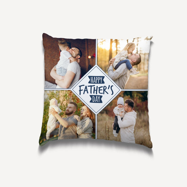 Happy Father's Day, Custom Photo, Pillow