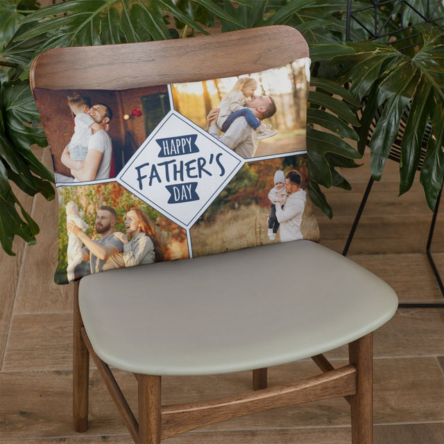 Happy Father's Day, Custom Photo, Pillow