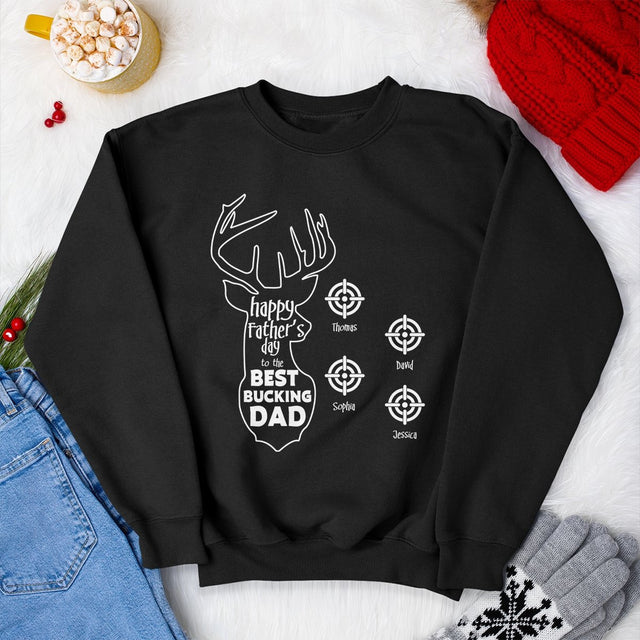 Happy Father's Day To The Best Bucking Dad Personalized Shirt