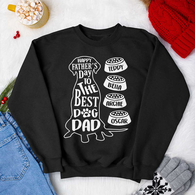 Happy Father's Day To The Best Dog Dad Personalized Shirt