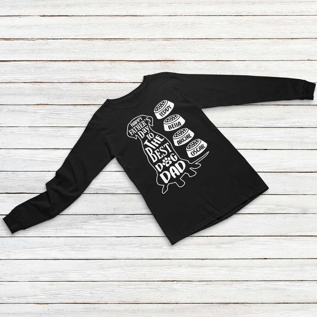 Happy Father's Day To The Best Dog Dad Personalized Shirt