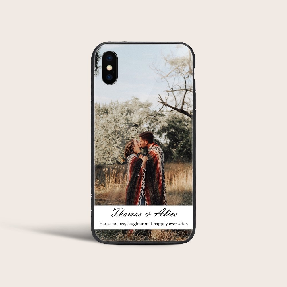 Here's To Love Laughter And Happily Ever After, Custom Photo Phone Case