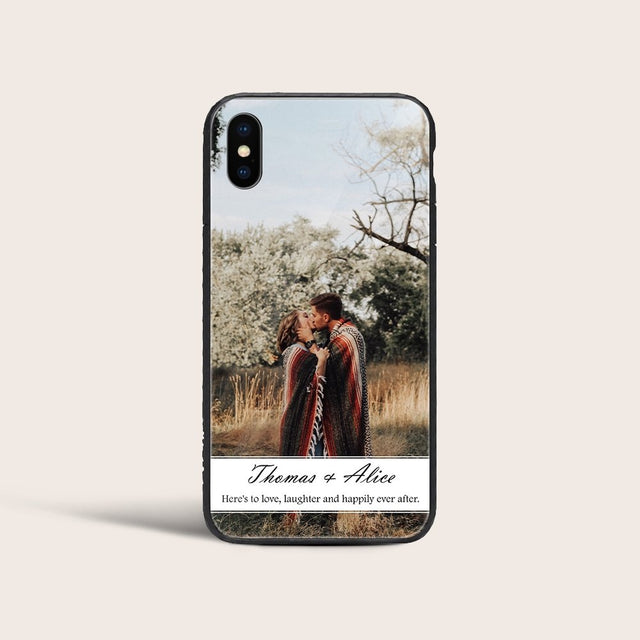 Here's To Love Laughter And Happily Ever After, Custom Photo Phone Case