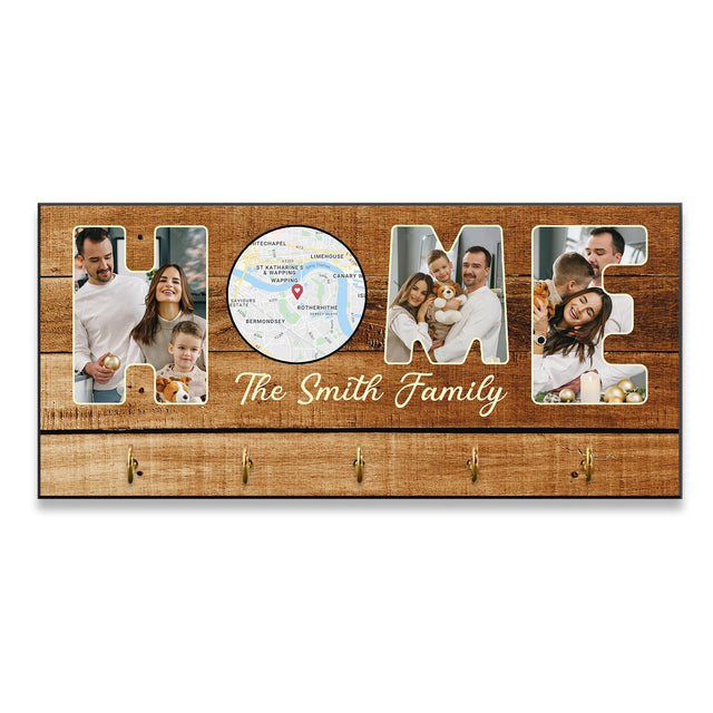 Home, Custom Photo And Name, Key Hook