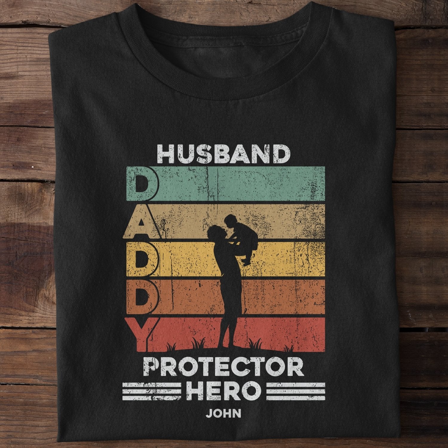 Husband, Daddy, Protector, Hero Personalized Shirt