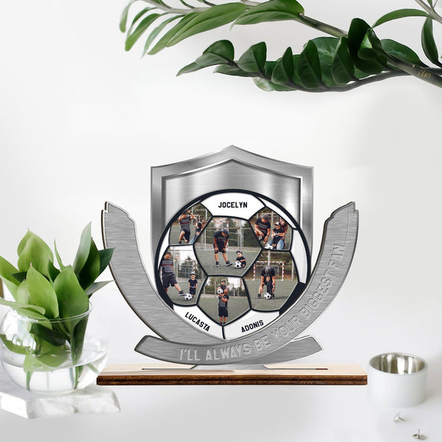 I'll Always Be Your Biggest Fan, Personalized Name, Wooden Plaque 3 Layers