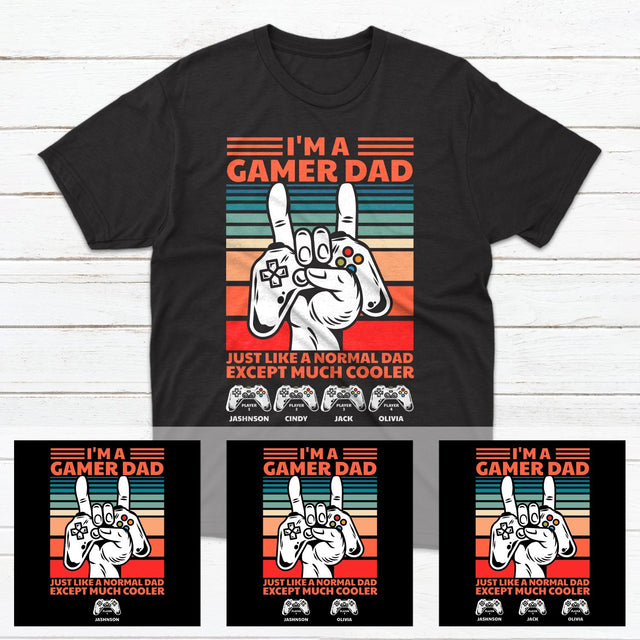 I'm A Gamer Dad Personalized Shirt