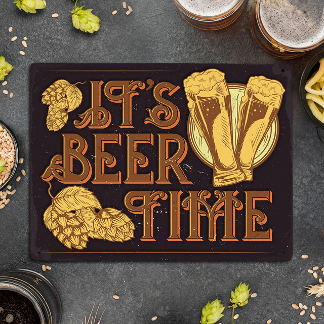 It's Beer Time, Metal Signs