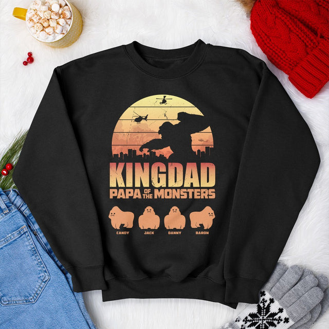 Kingdad Papa Of The Monsters Personalized Shirt