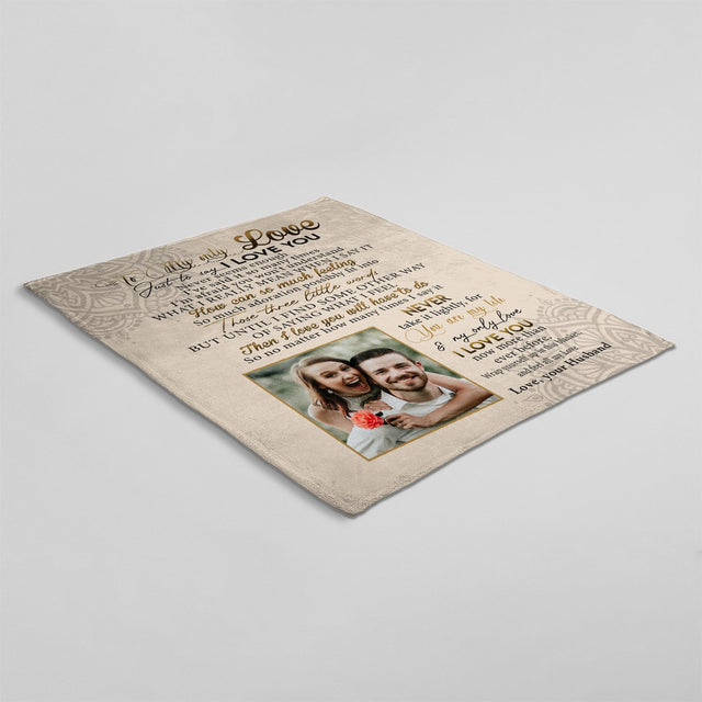 Letter Blanket, Custom Photo, Gift For Your Love